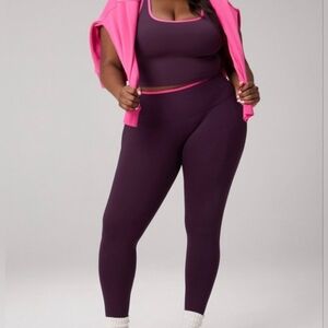 New high waisted leggings with matching Seamless Built-In Bra Tank size 2xS